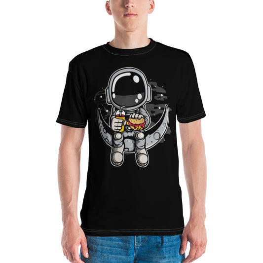 Astronaut Status Burgers And Fries Men's T-shirt