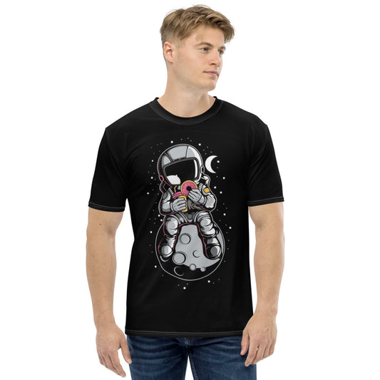 Astronaut Status Eating a Doughnut Men's T-shirt