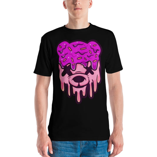 Pink & Purple Ice Cream Teddy Men's T-shirt