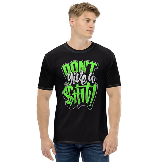 Don't Give A Shhh in Green Men's T-shirt