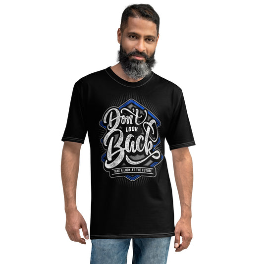 Blue Don't Look Back Men's T-shirt