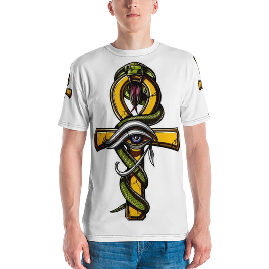 Egyptian Cross With Cobra Men's T-shirt