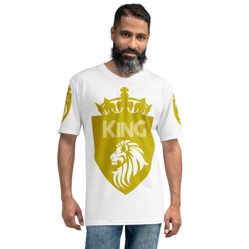 King Men's Gold & White T-shirt