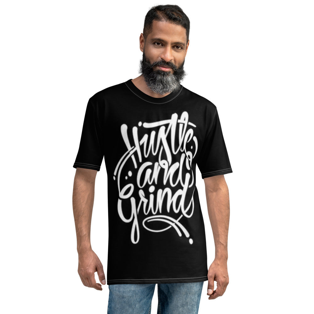 Hustle And Grind Black Men's T-shirt