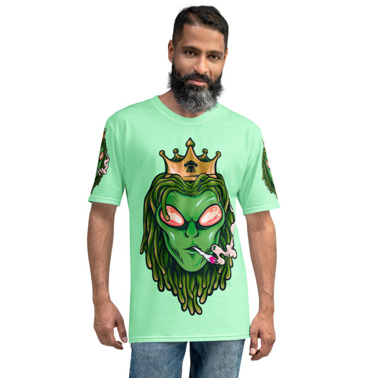 Alien Dreadlock King Stoners Only  Men's T-shirt