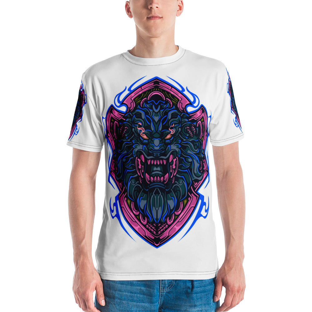 Beast Mode Lion White Men's T-shirt