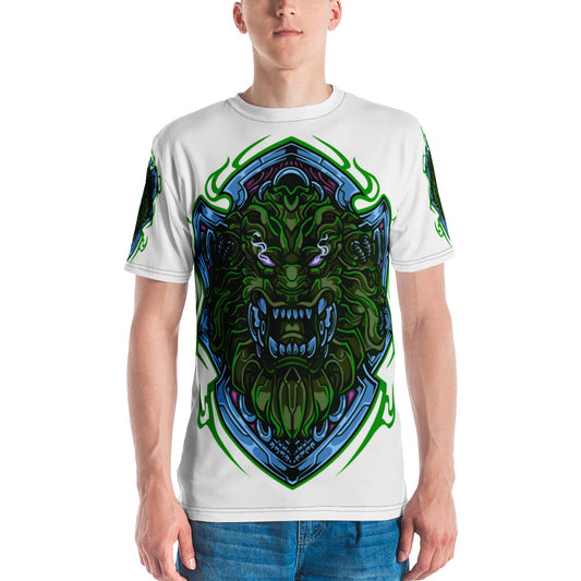 Beast Mode Lion White Men's T-shirt