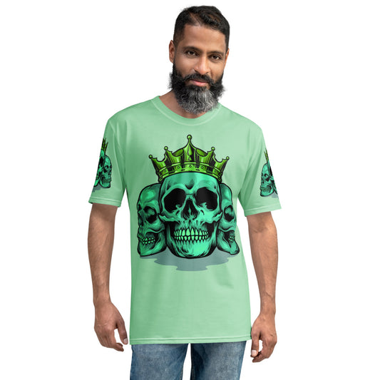 Skull Gang King Teal Men's T-shirt