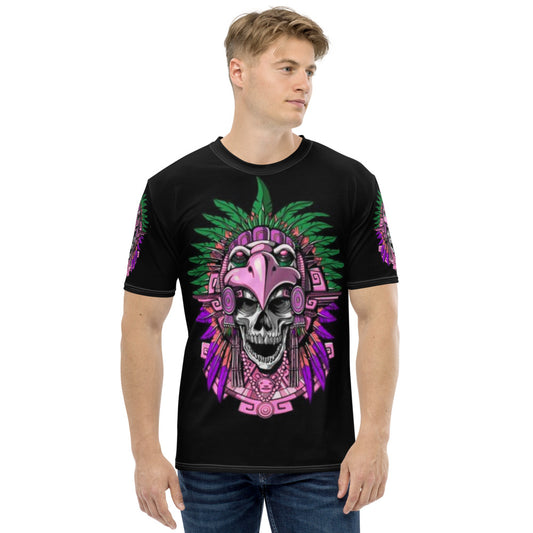 Aztec Mayan Eagle Mask Warrior Men's T-shirt