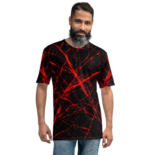 Black & Red Splatter Spots Men's T-shirtMen's T-shirt