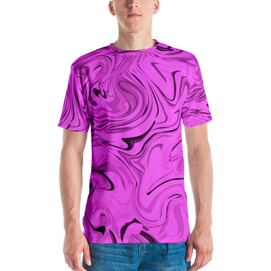 Dripping Sauce Pink & Black Men's T-shirt