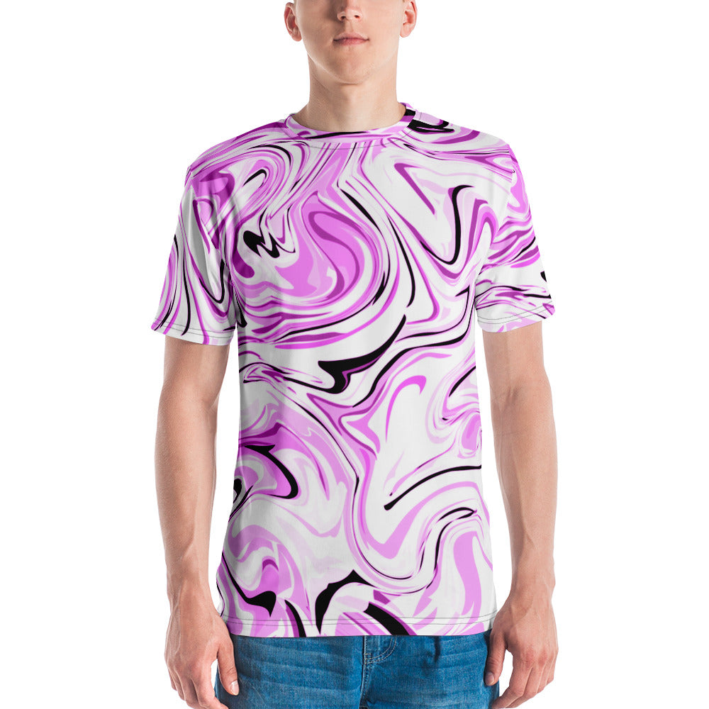 Dripping Sauce Pink & White Men's T-shirt