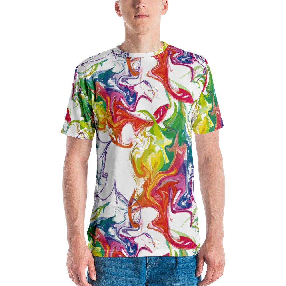 Colorful Stains Of Paint Men's T-shirt