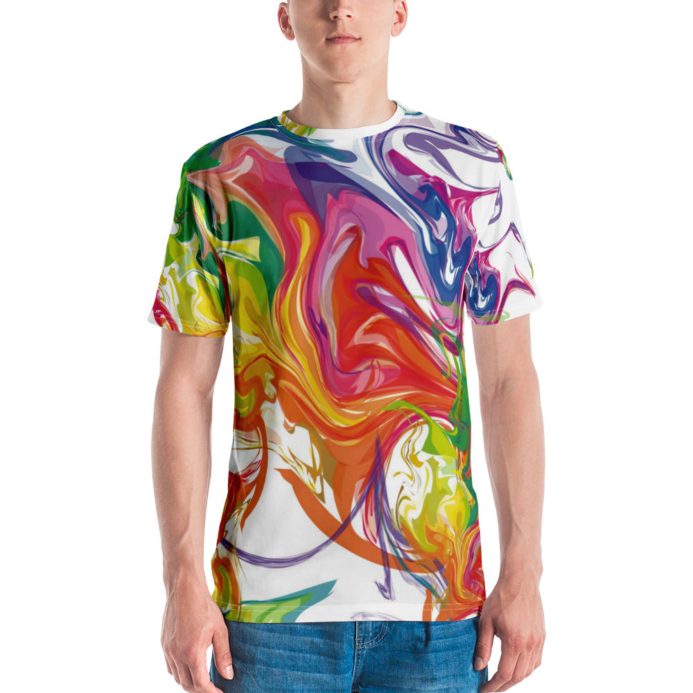 Colorful Stains Of Paint Men's T-shirt