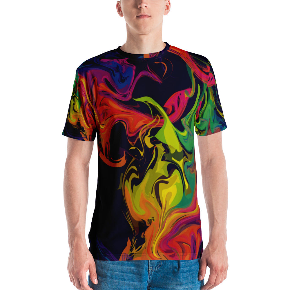 Colorful Stains Of Paint Men's T-shirt