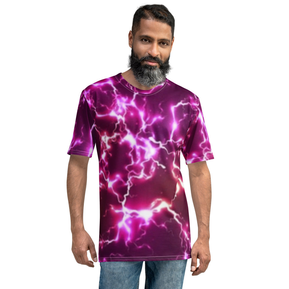 Purple Lightning Strike Men's T-shirt