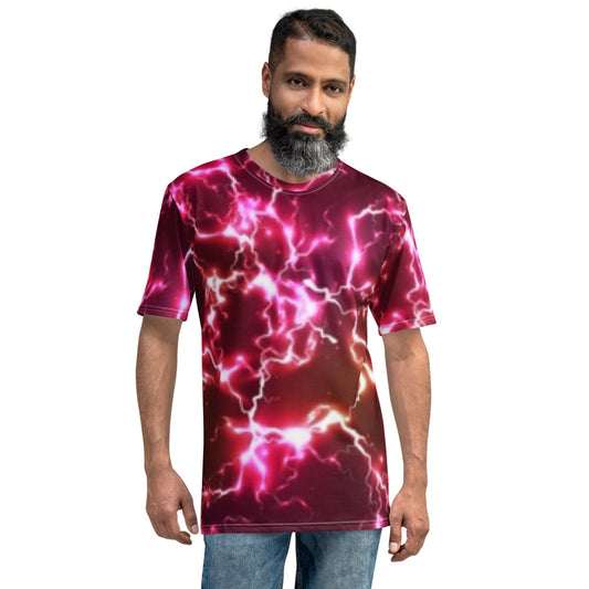 Red Lightning Strike Men's T-shirt