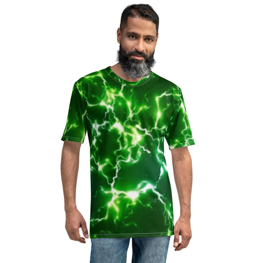 Green Lightning Strike Men's T-shirt