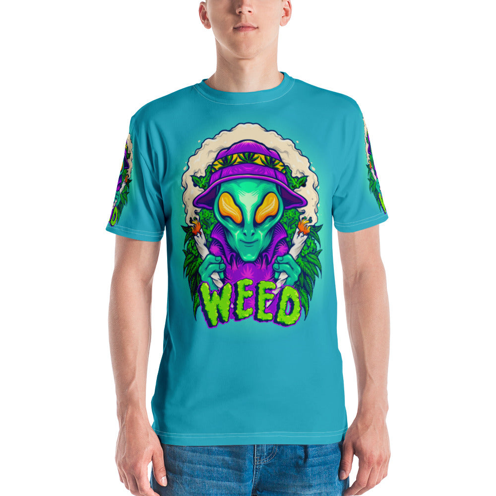 Alien Stoners Only Teal Men's T-shirt