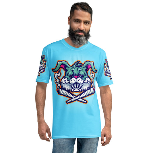 Blue & Teal Stoners Only Rabbit Men's T-shirt