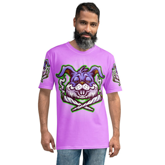 Purple & Blue Stoners Only Rabbit Men's T-shirt