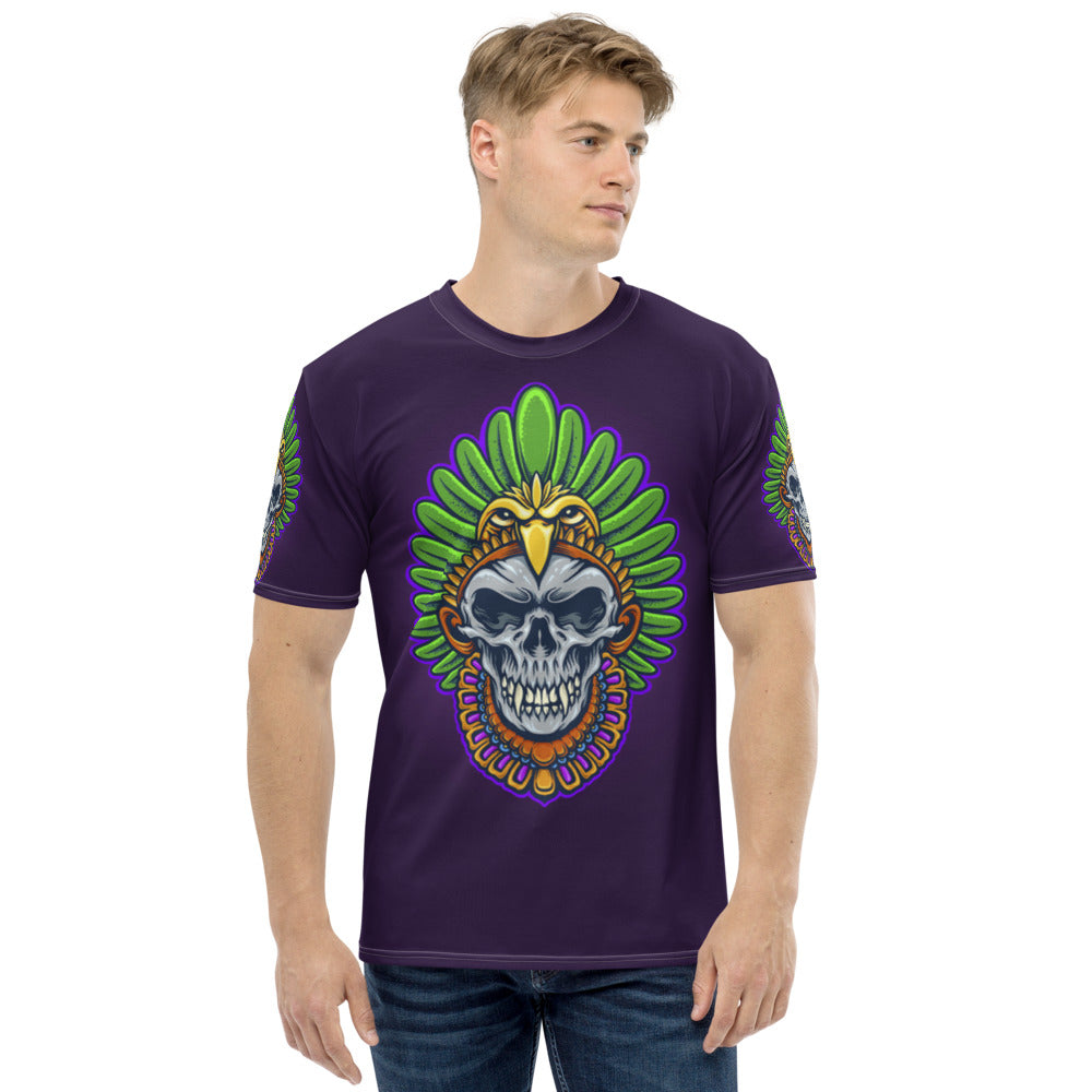 American Indian Skull Eagle Warrior Men's T-shirt