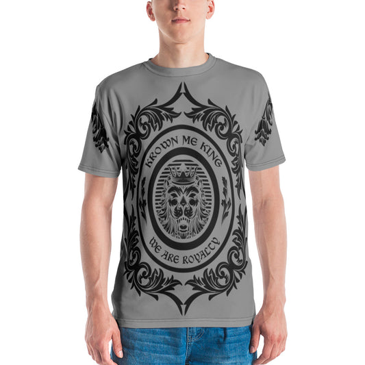 Grey & Black We Are Royalty Men's T-shirt