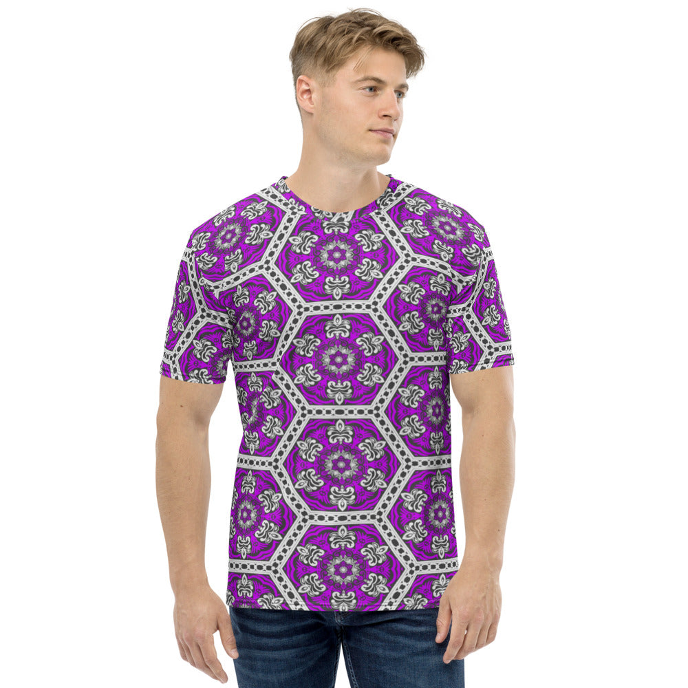 Purple Ventage Style Men's t-shirt