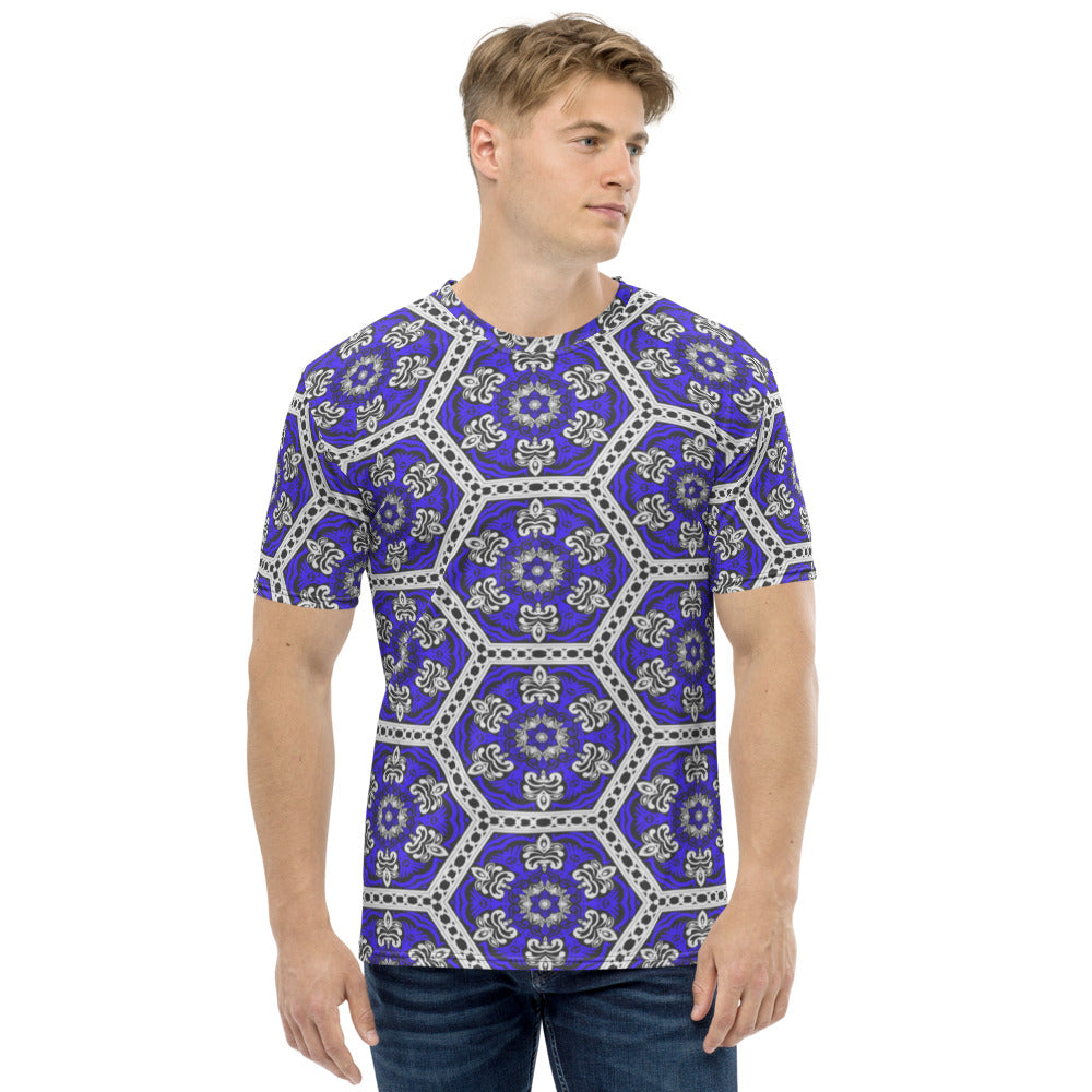 Blue Ventage Style Men's t-shirt