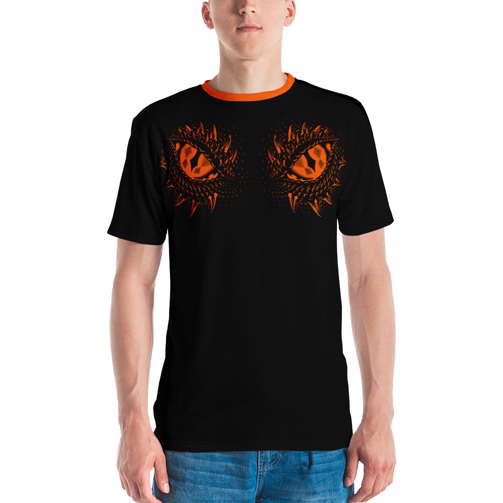 Orange & Black Dragons Eyes Men's t-shirt