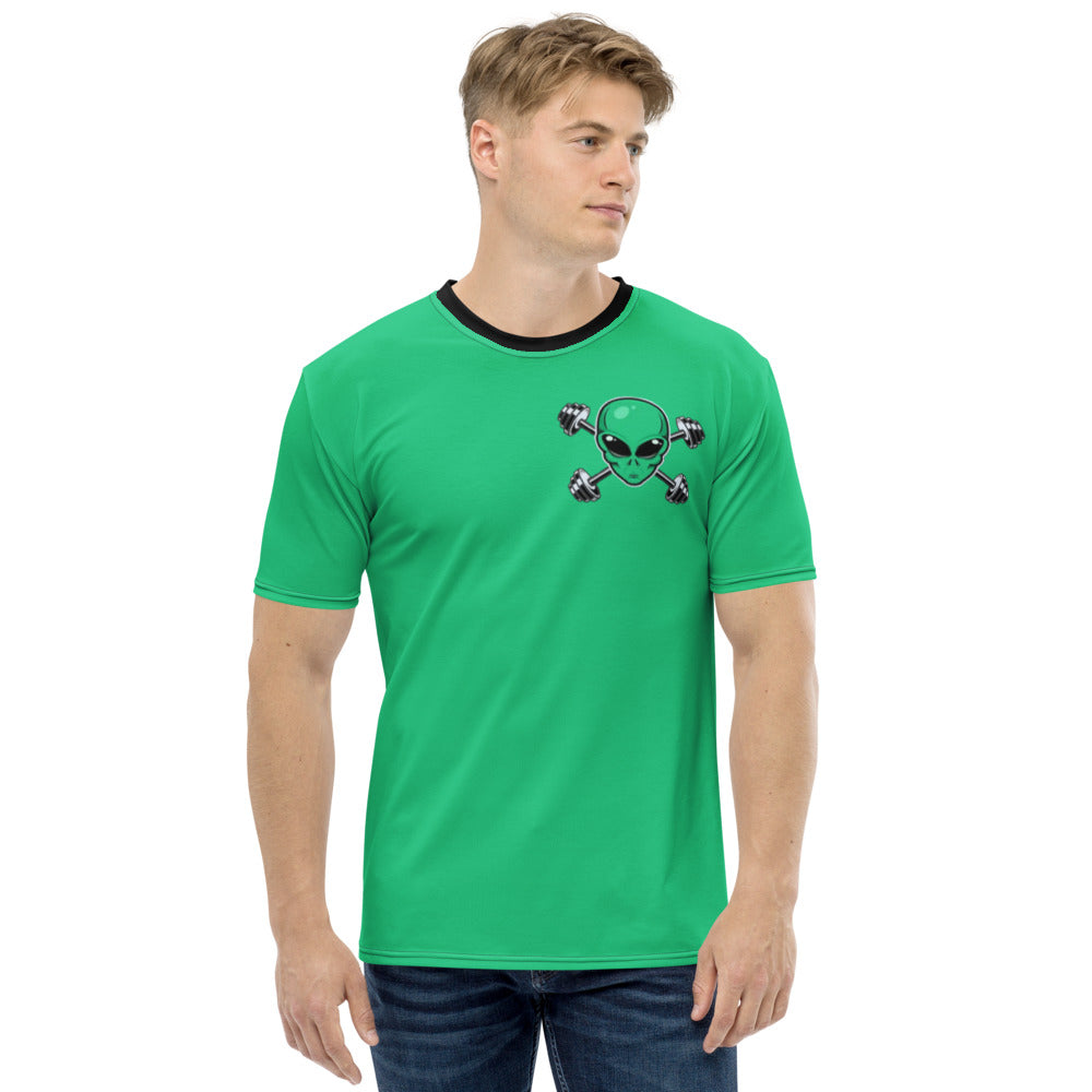 Men's Teal Alien Gym t-shirt