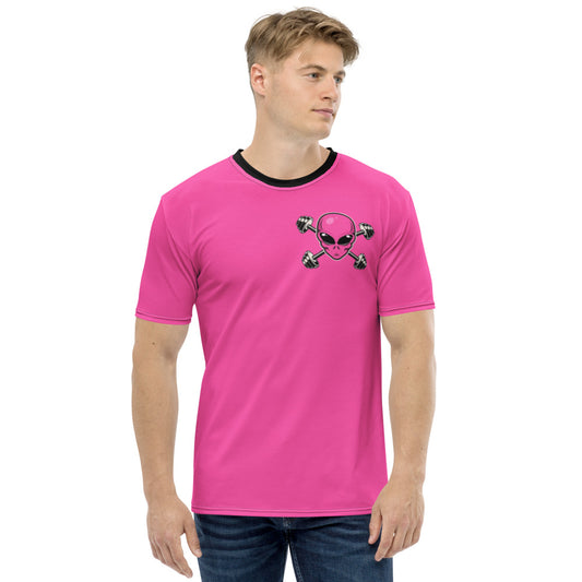 Men's Pink Alien Gym t-shirt