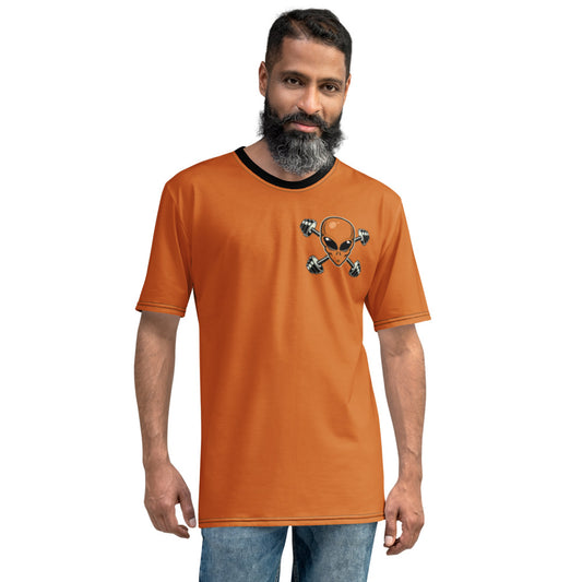 Men's Orange Alien Gym t-shirt