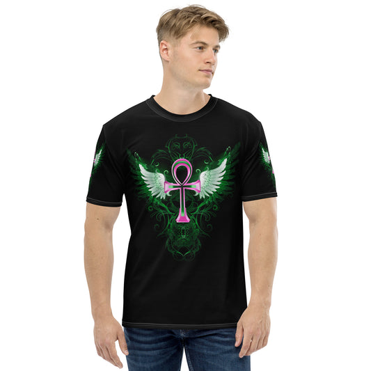 Pink Ankh Men's t-shirt