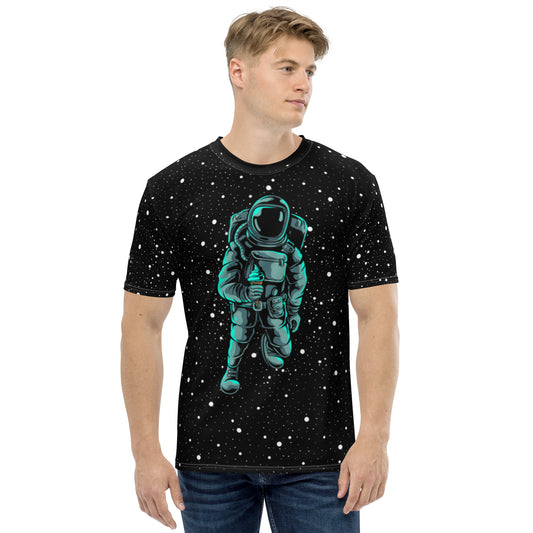 Men's Astronaut Holding Ice Cream Astronaut Status t-shirt