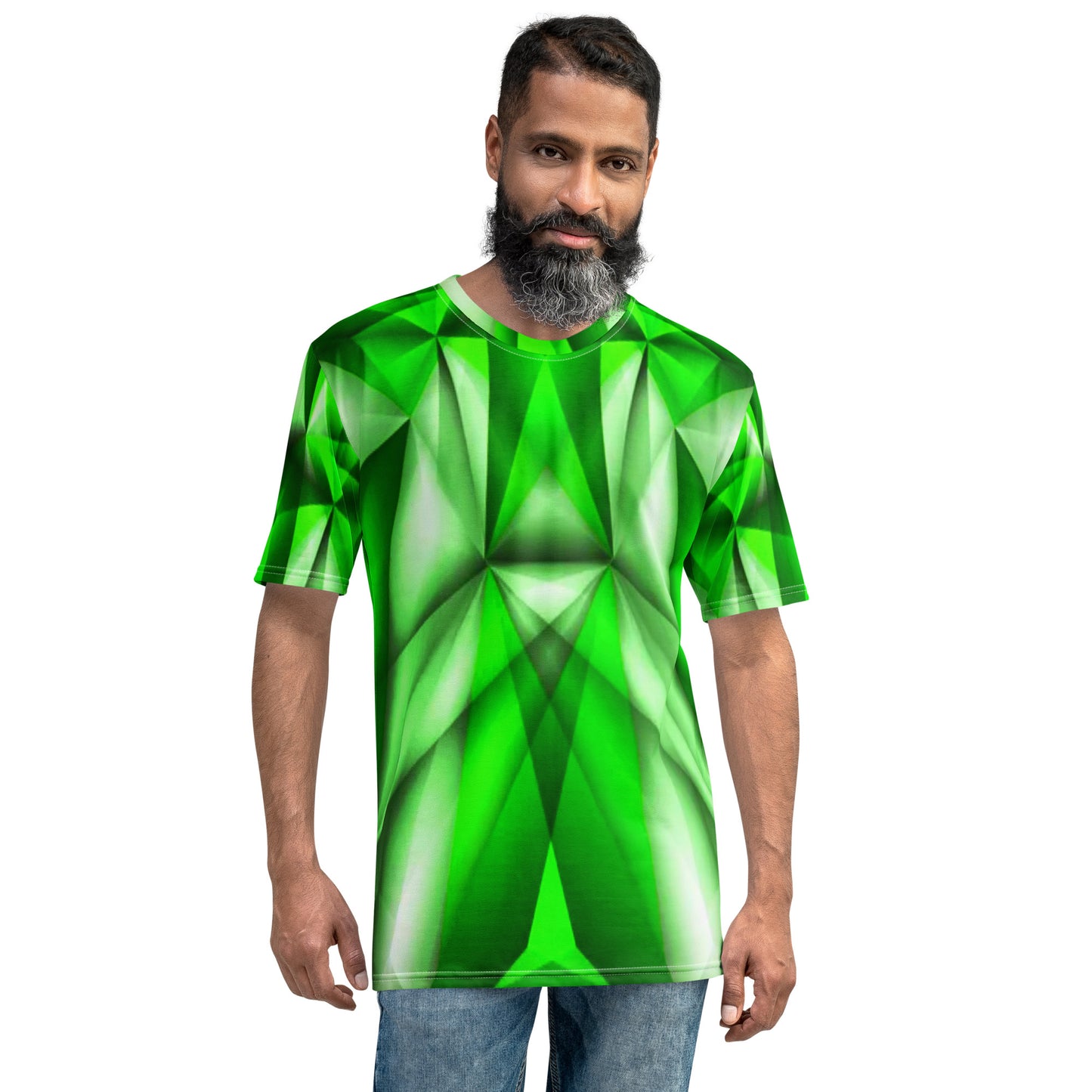 Men's Green Abstract t-shirt