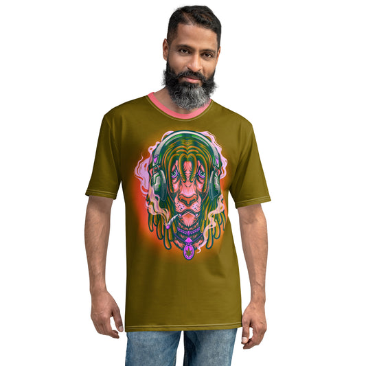 Stoners Only Lion Listening To Music Men's t-shirt