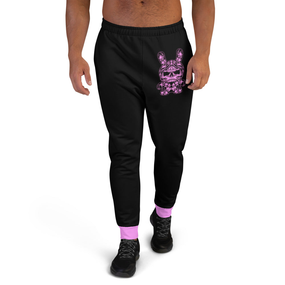 Men's Black & Pink B RABB Joggers