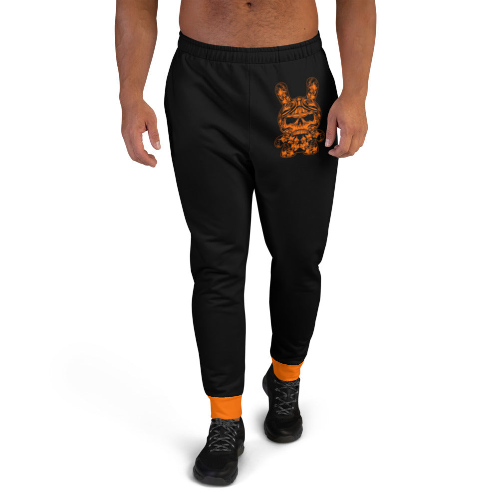 Men's Black & Orange B RABB Joggers