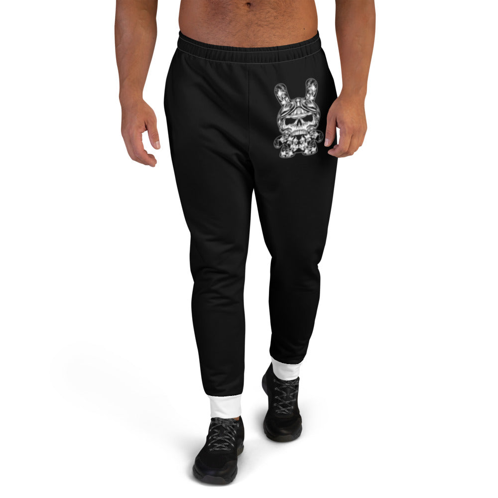 Men's Black & White B RABB Joggers