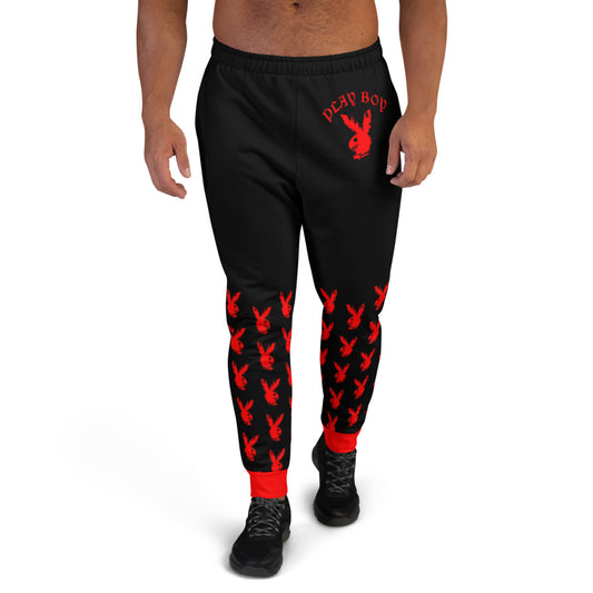 Black & Red Play Boy Men's Joggers