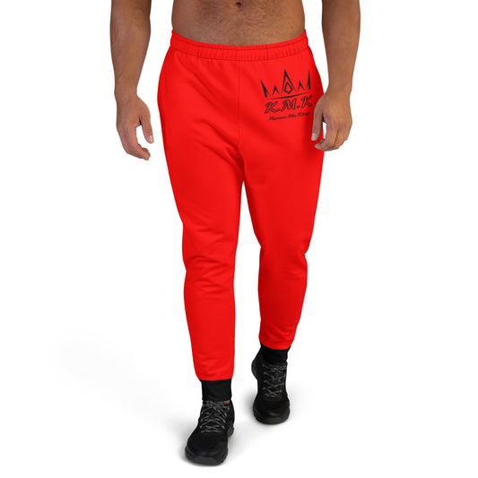 Red & Black Krown Me King Men's Joggers