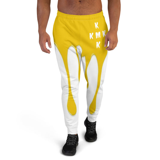 Yellow Paint Drippin Men's Joggers