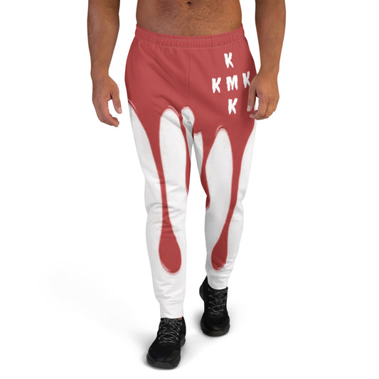 Red Paint Drippin Men's Joggers