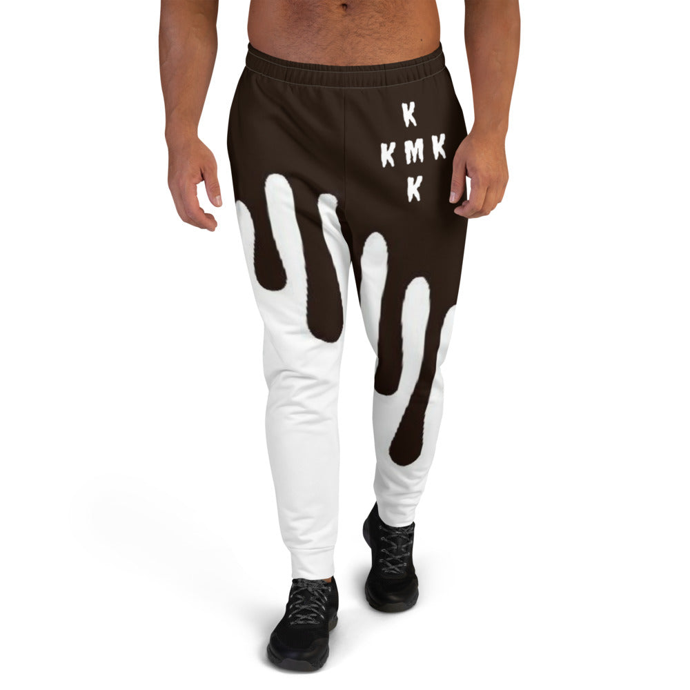 Black & White Paint Drippin Men's Joggers