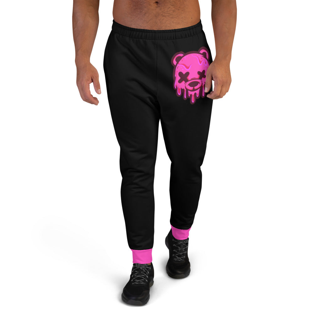 Hot Pink Ice Cream Teddy Men's Joggers