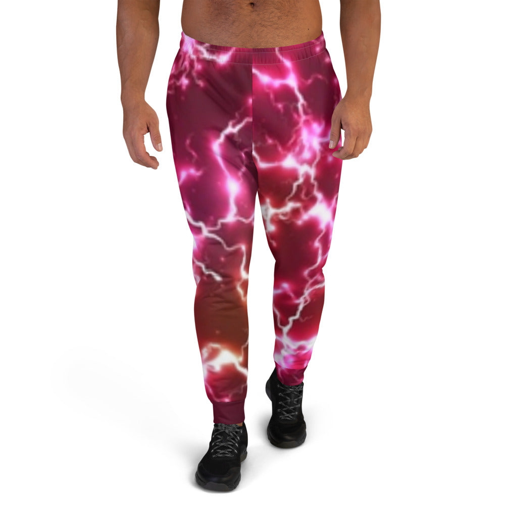 Red Lightning Strike Men's Joggers