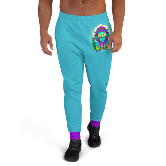 Alien Stoners Only Teal & Purple Men's Joggers