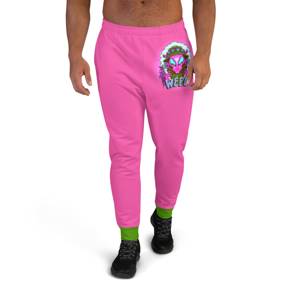 Alien Stoners Only Pink & Green Men's Joggers