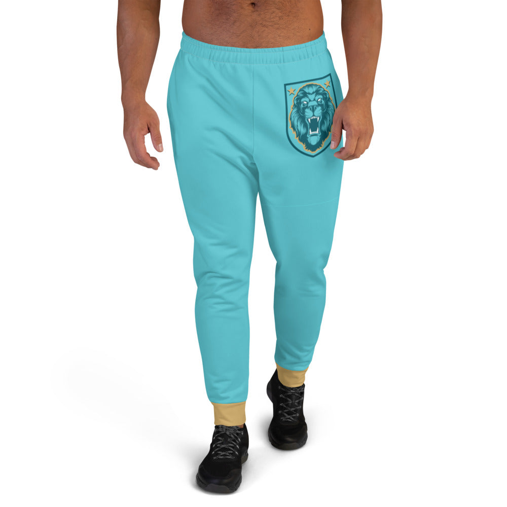 Blue & Gold Lion Shield Men's Joggers